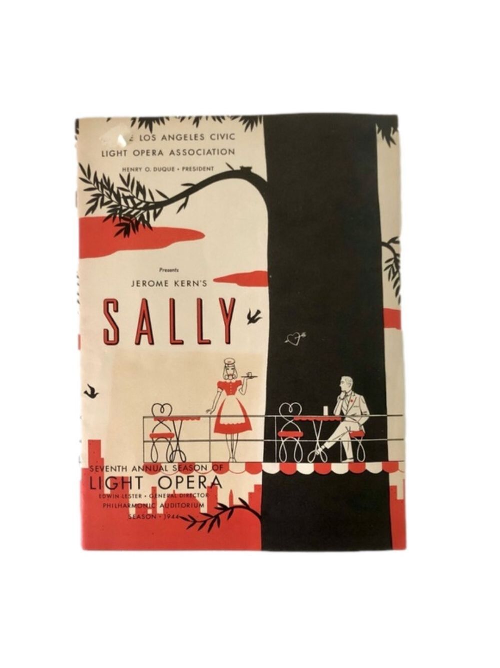 Los Angeles Opera playbill 1944 season Jerome Kern’s “Sally” vintage program